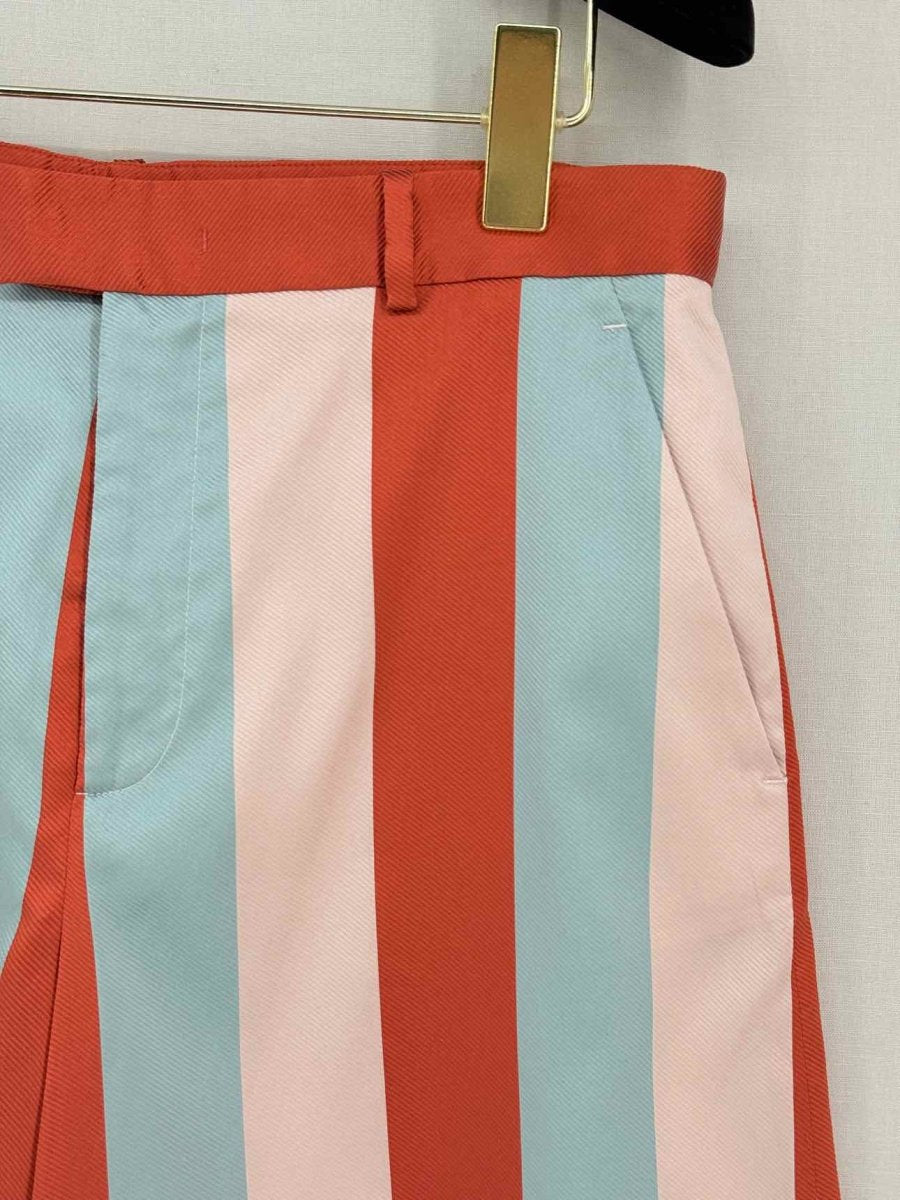 Pre - loved RED VALENTINO Red Multicolor Striped Size US 6 Pants at Reems Closet