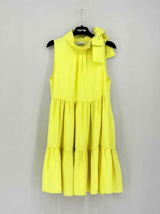 Pre-loved RED VALENTINO Yellow Size Medium Short Dress at Reems Closet
