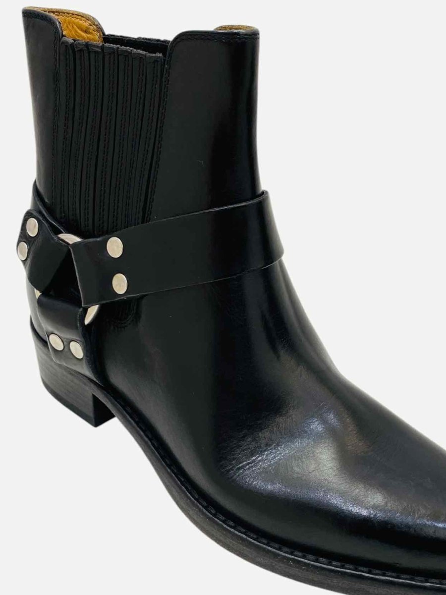 Pre - loved RE/DONE Cavalry Black Ankle Boots 39 at Reems Closet