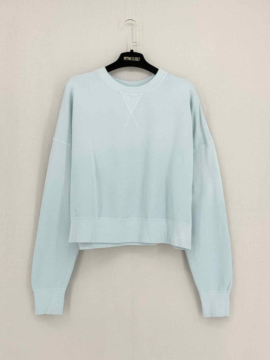 Pre - loved RE/DONE Pale Blue Size Medium Sweatshirt at Reems Closet