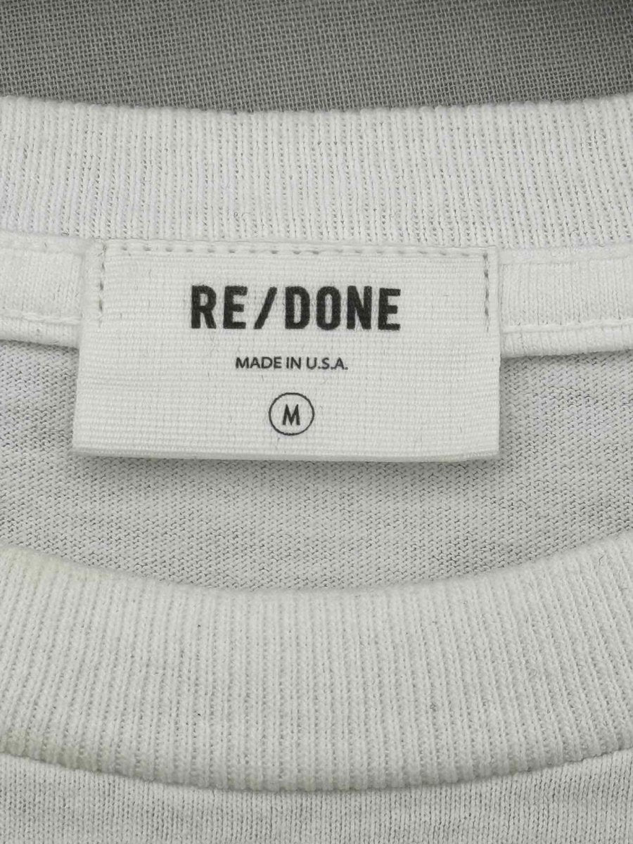 Pre - loved RE/DONE White Size Medium T-shirt at Reems Closet