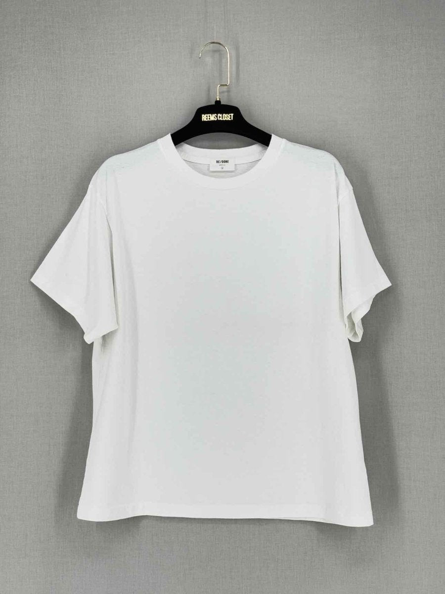 Pre - loved RE/DONE White Size Medium T-shirt at Reems Closet