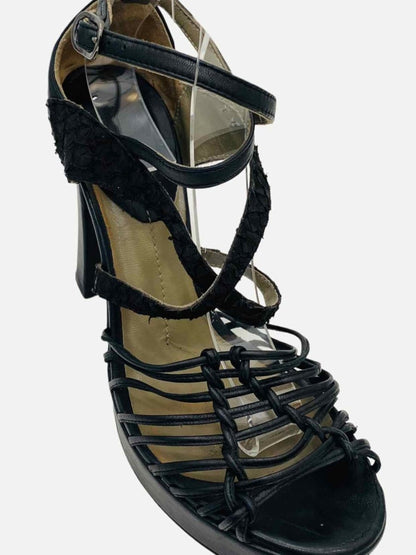 Pre - loved REEMS CLOSET Black Size EU 38 Heeled Sandals at Reems Closet