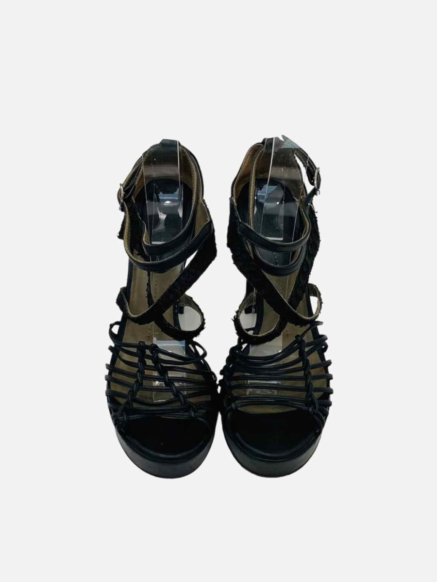 Pre - loved REEMS CLOSET Black Size EU 38 Heeled Sandals at Reems Closet