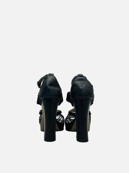 Pre - loved REEMS CLOSET Black Size EU 38 Heeled Sandals at Reems Closet