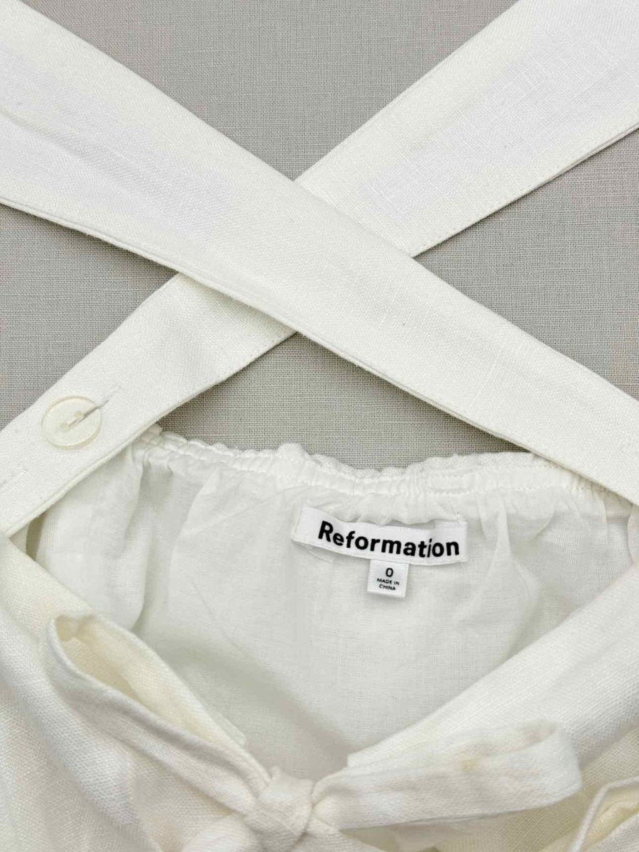 Pre-loved REFORMATION Azalea White Size US 0 Top at Reems Closet