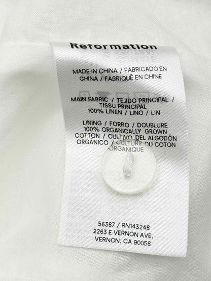 Pre-loved REFORMATION Azalea White Size US 0 Top at Reems Closet