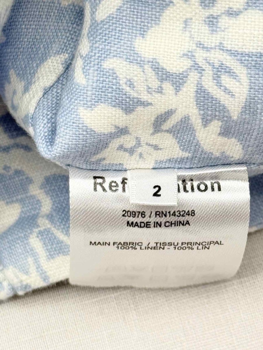 Pre-loved REFORMATION Blue & White Size US 2 Outfit Set at Reems Closet