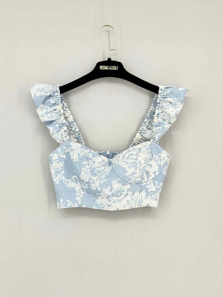 Pre-loved REFORMATION Blue & White Size US 2 Outfit Set at Reems Closet