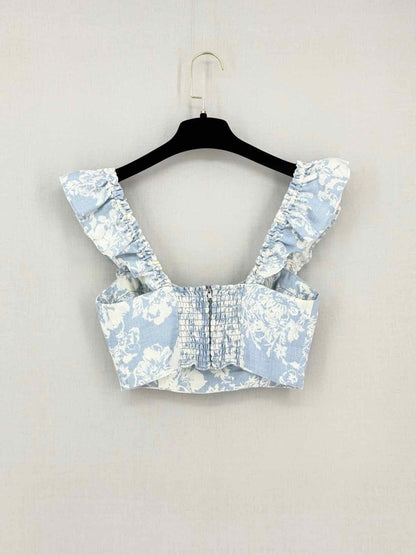 Pre-loved REFORMATION Blue & White Size US 2 Outfit Set at Reems Closet