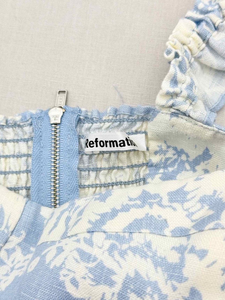 Pre-loved REFORMATION Blue & White Size US 2 Outfit Set at Reems Closet