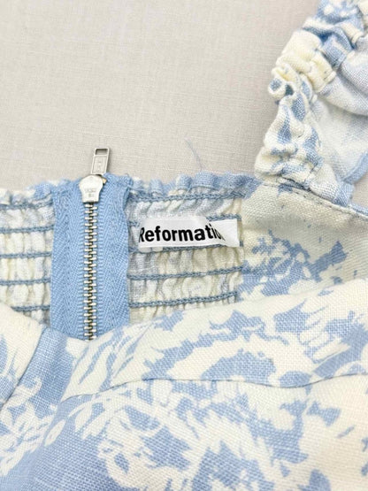 Pre-loved REFORMATION Blue & White Size US 2 Outfit Set at Reems Closet