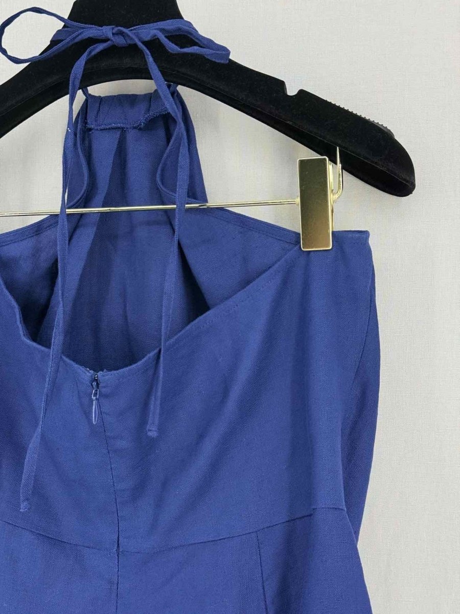 Pre - loved REFORMATION Navy Blue Size US 12 Short Dress at Reems Closet