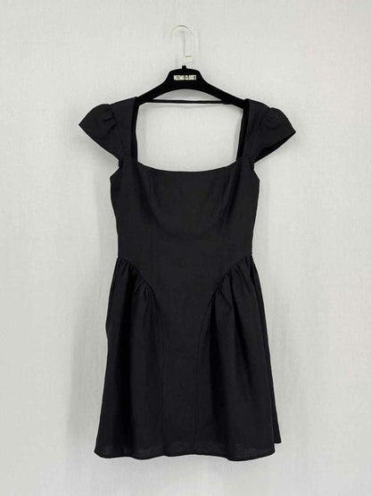 Pre-loved REFORMATION Oaklyn Black Size US 0 Short Dress at Reems Closet