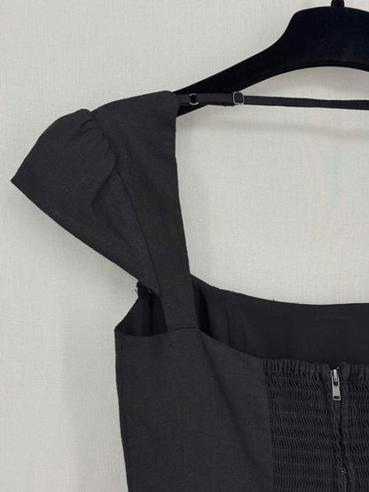 Pre-loved REFORMATION Oaklyn Black Size US 0 Short Dress at Reems Closet