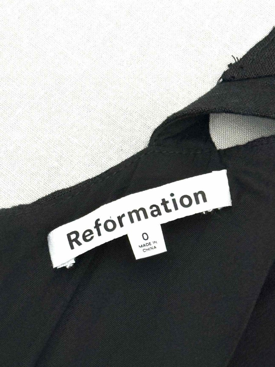 Pre-loved REFORMATION Oaklyn Black Size US 0 Short Dress at Reems Closet