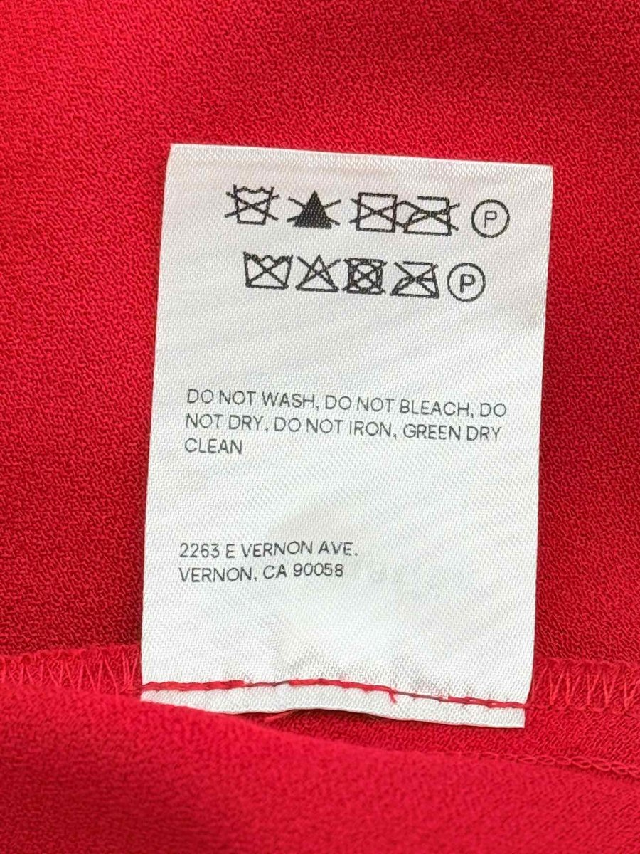Pre - loved REFORMATION Red Size US 12 Knee Length Dress at Reems Closet