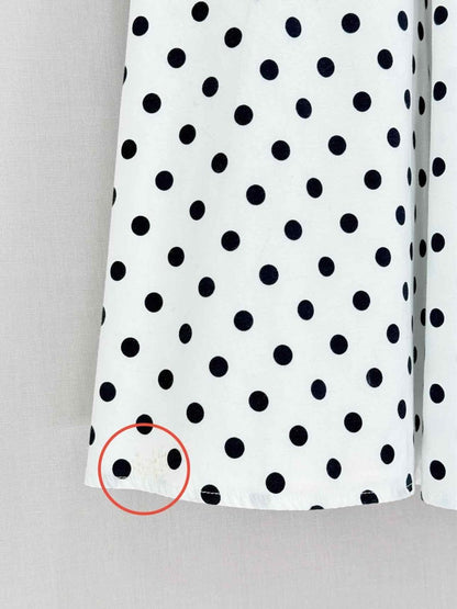 Pre-loved REFORMATION Vinny White w/ Black Size US 2 Midi Dress at Reems Closet