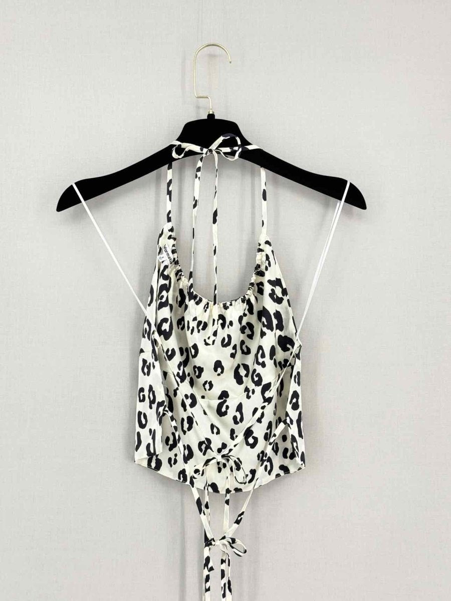 Pre-loved REFORMATION Wade White & Black Size Small Top at Reems Closet