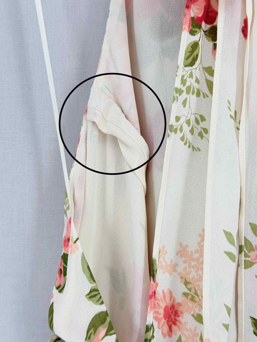 Pre - loved REFORMATION White Multicolor Size US 12 Midi Dress at Reems Closet