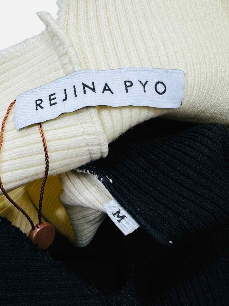 Pre - loved REJINA PYO Black & Cream Jumper at Reems Closet