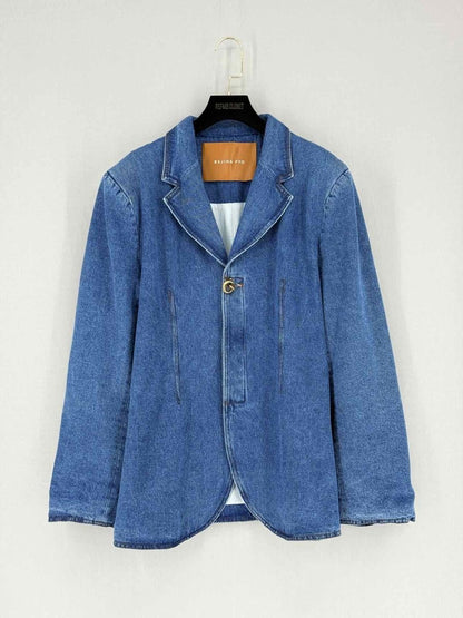 Pre - loved REJINA PYO Blue Size US 8 Jacket at Reems Closet