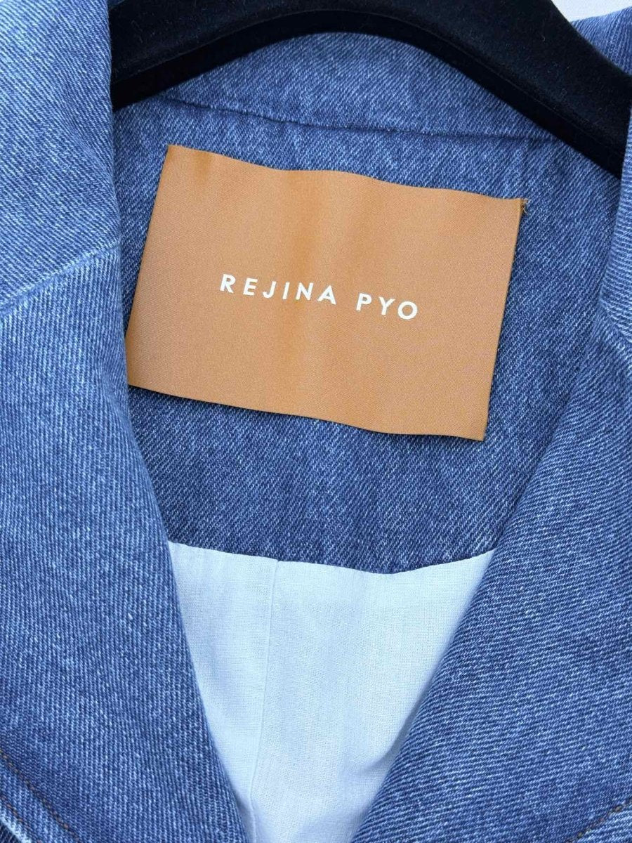 Pre - loved REJINA PYO Blue Size US 8 Jacket at Reems Closet