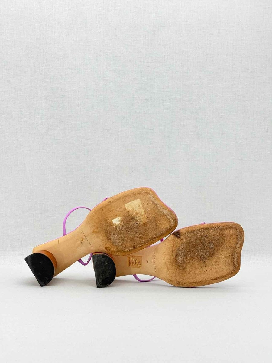 Pre - loved REJINA PYO Purple Size EU 38 Heeled Sandals at Reems Closet
