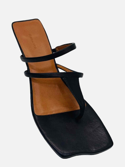 Pre - loved REJINA PYO Thong Brown Size EU 38 Mules at Reems Closet