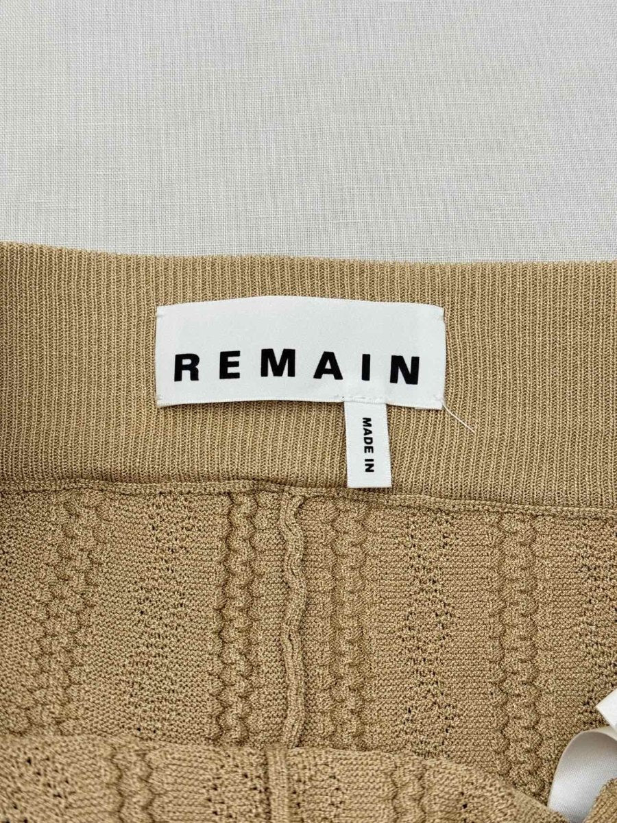 Pre - loved REMAIN Tan Rib Knit Size US 8 Outfit Set at Reems Closet