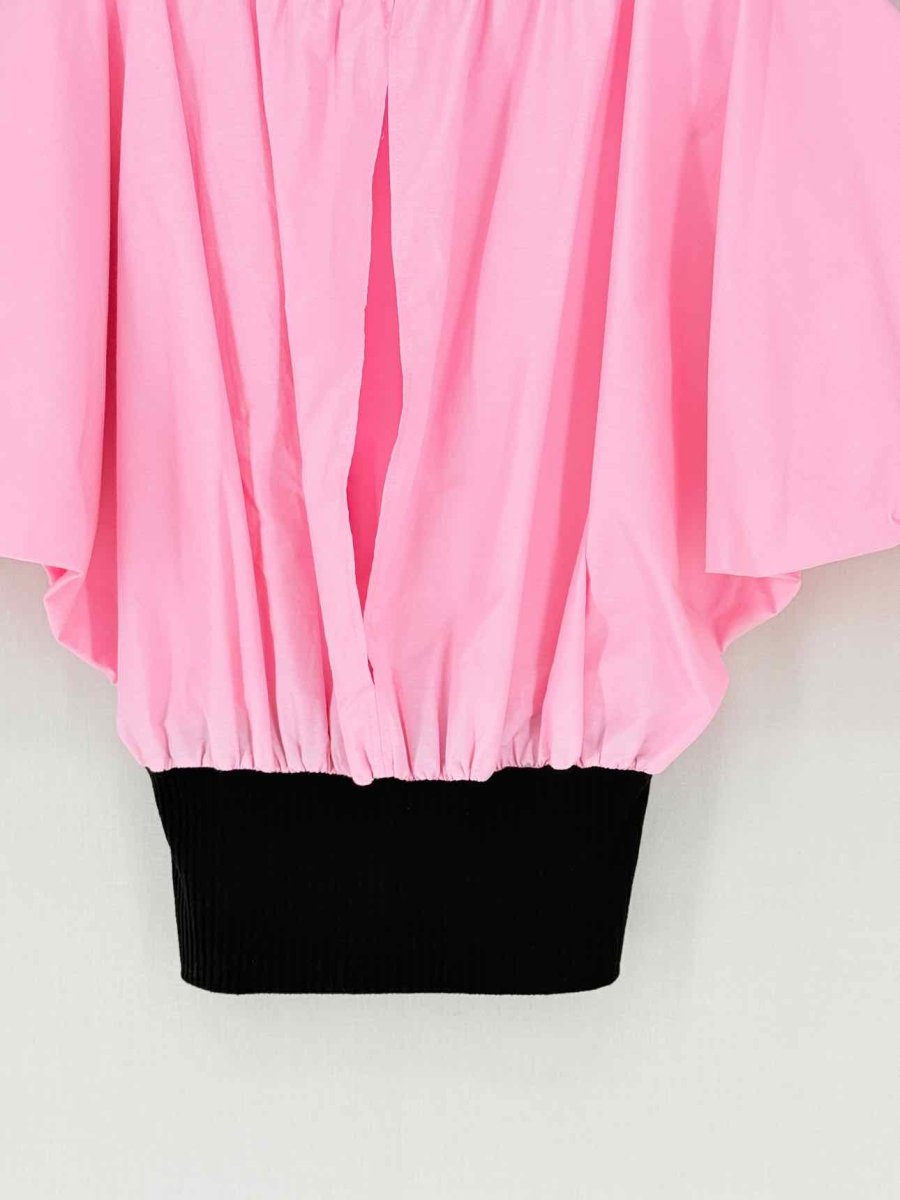 Pre - loved RENAISSANCE Pink & Black Size US 4 Blouse at Reems Closet