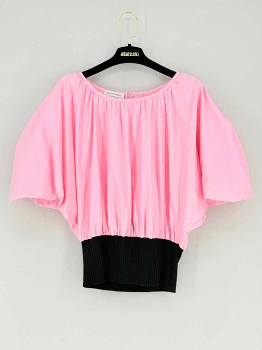 Pre - loved RENAISSANCE Pink & Black Size US 4 Blouse at Reems Closet