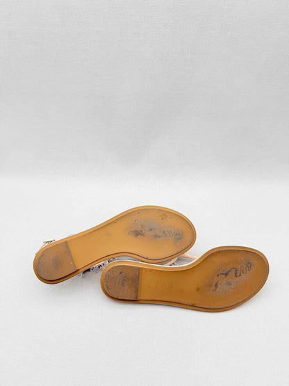 Pre - loved RENE CAOVILLA Diana Beige Size EU 37 Sandals at Reems Closet