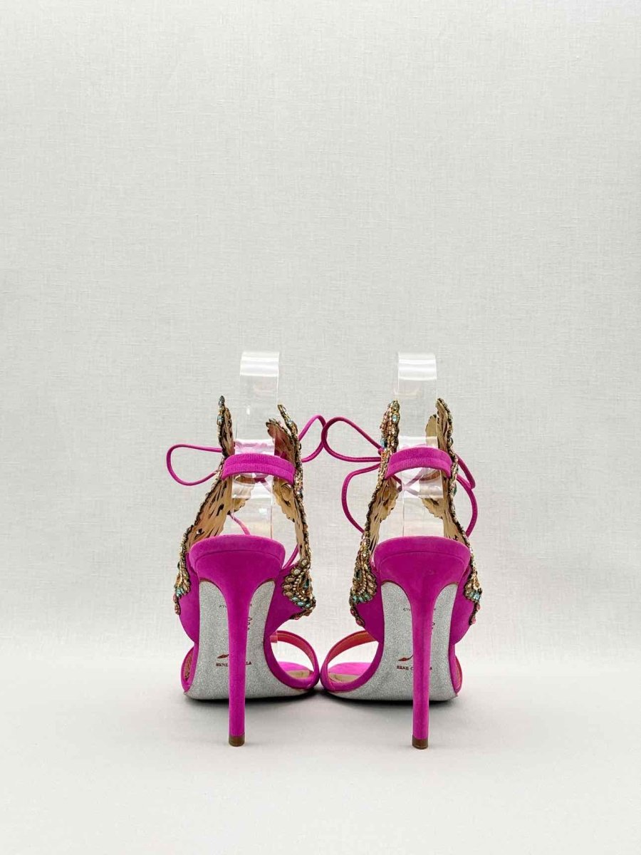 Pre-loved RENE CAOVILLA Pink Size EU 40 Heeled Sandals at Reems Closet