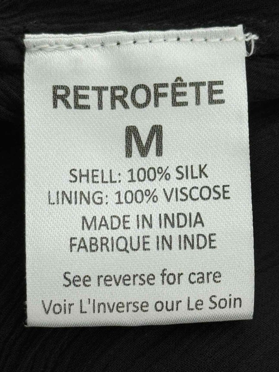 Pre - loved RETROFATE Black & Gold Size Medium Long Dress at Reems Closet