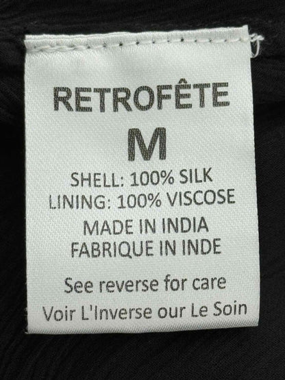 Pre - loved RETROFATE Black & Gold Size Medium Long Dress at Reems Closet