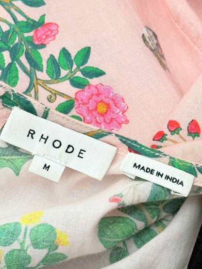 Pre-loved RHODE Ella Pink Multicolor Size Medium Short Dress at Reems Closet