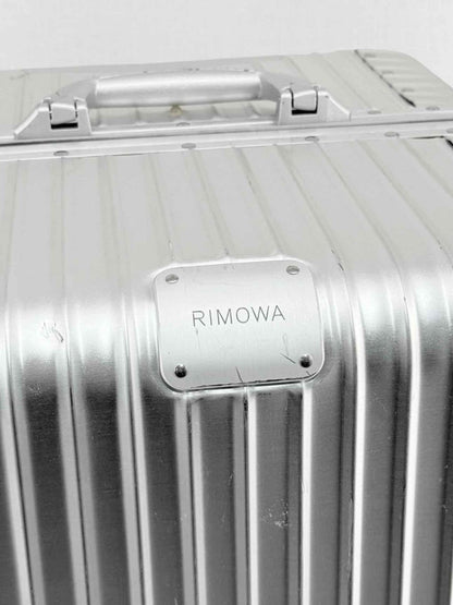 Pre - loved RIMOWA Trunk Silver Rolling Luggage at Reems Closet