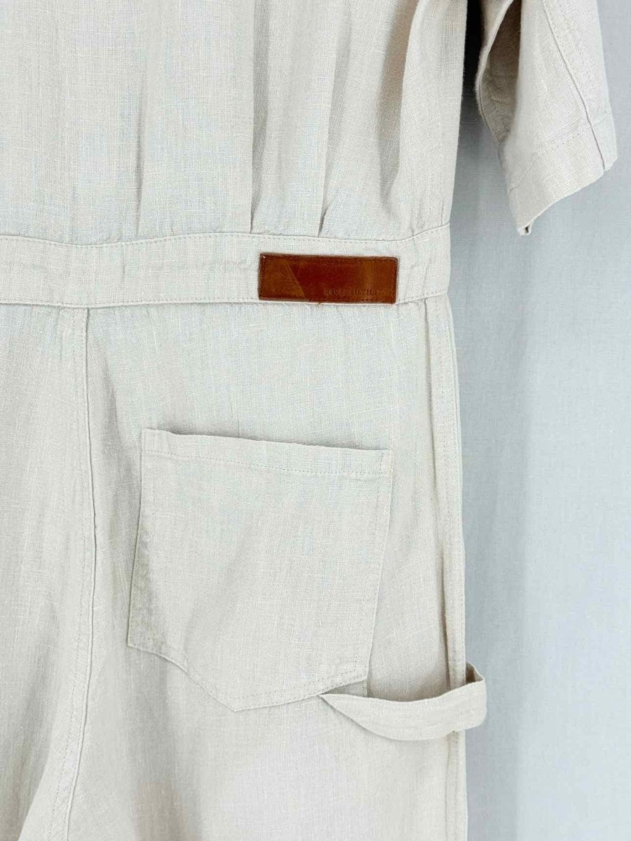 Pre - loved RIVET.UTILITY Beige Size Medium Jumpsuit at Reems Closet