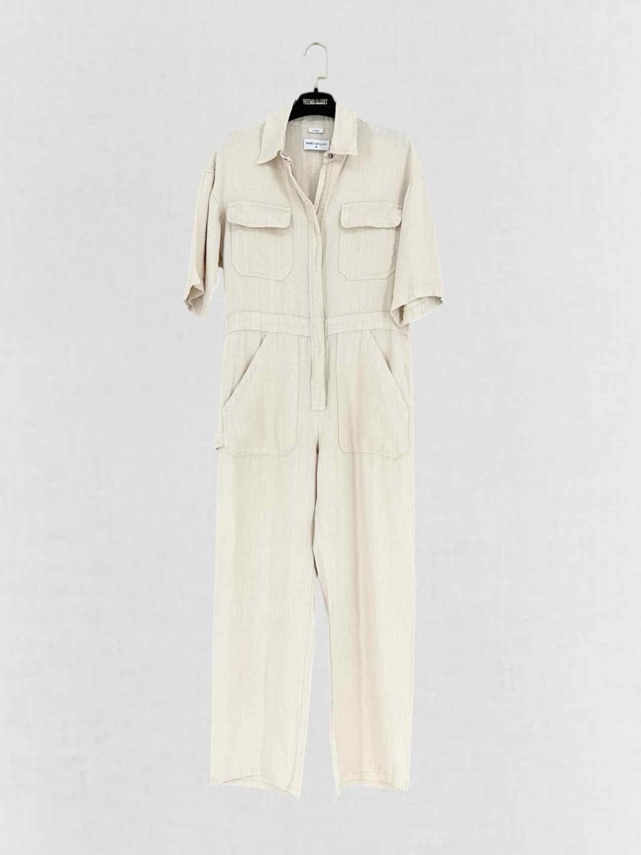 Pre - loved RIVET.UTILITY Beige Size Medium Jumpsuit at Reems Closet