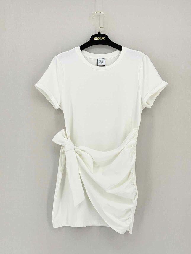 Pre - loved RNWY White Size Medium Short Dress at Reems Closet