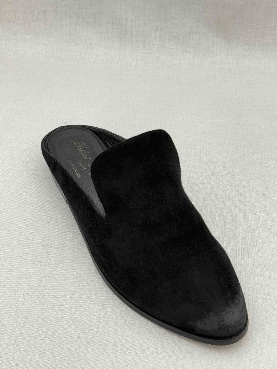 Pre - loved ROBERT CLERGERIE Black Size EU 39 Mules at Reems Closet
