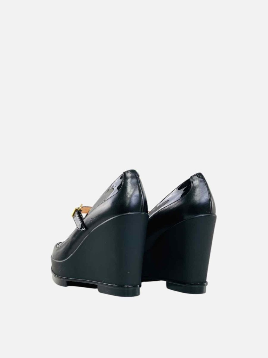 Pre - loved ROBERT CLERGERIE Mary Jane Black Wedges 40 at Reems Closet