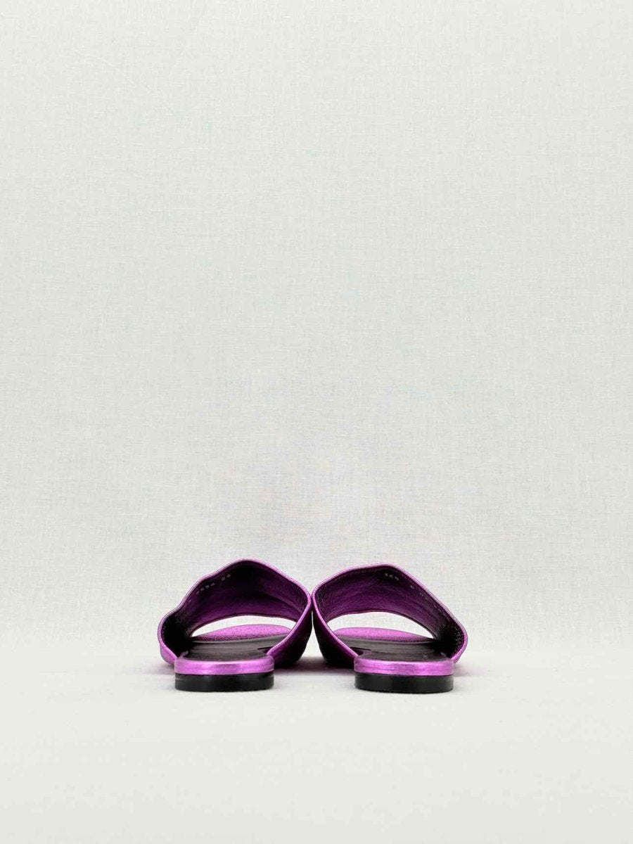 Pre - loved ROBERT CLERGERIE Purple Size EU 36.5 Slides at Reems Closet