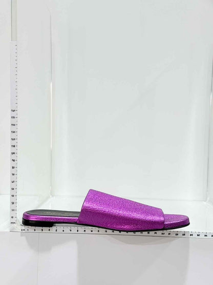 Pre - loved ROBERT CLERGERIE Purple Size EU 36.5 Slides at Reems Closet