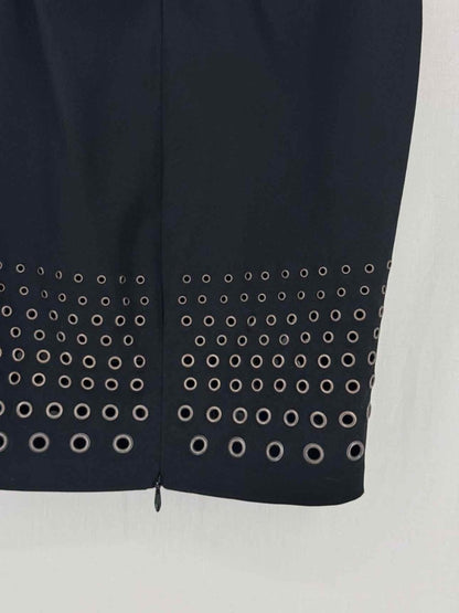 Pre - loved ROBERT RODRIGUEZ Black Size US 6 Knee Length Skirt at Reems Closet