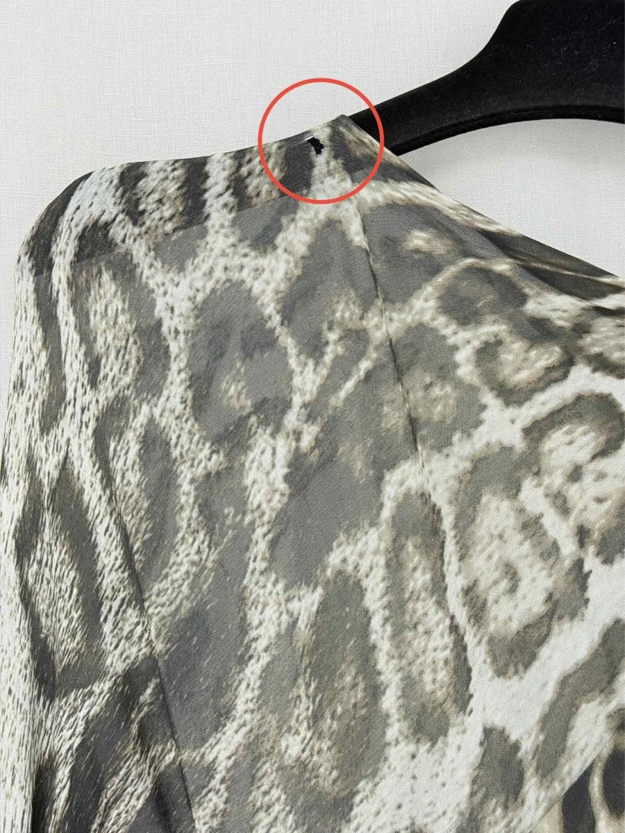 Pre - loved ROBERTO CAVALLI Beige & Black Size US 6 Long Dress at Reems Closet