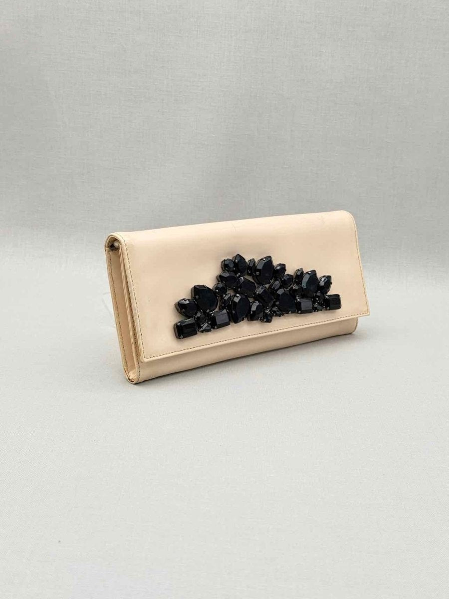 Pre-loved ROBERTO CAVALLI Beige Clutch at Reems Closet