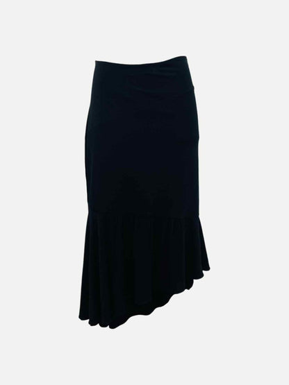 Pre - loved ROBERTO CAVALLI Black Bow Knee Length Skirt at Reems Closet