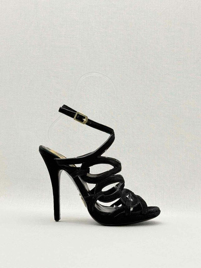 Pre - loved ROBERTO CAVALLI Black Size EU 36 Heeled Sandals at Reems Closet